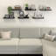 Ensemble de 6 tablettes flottantes noires