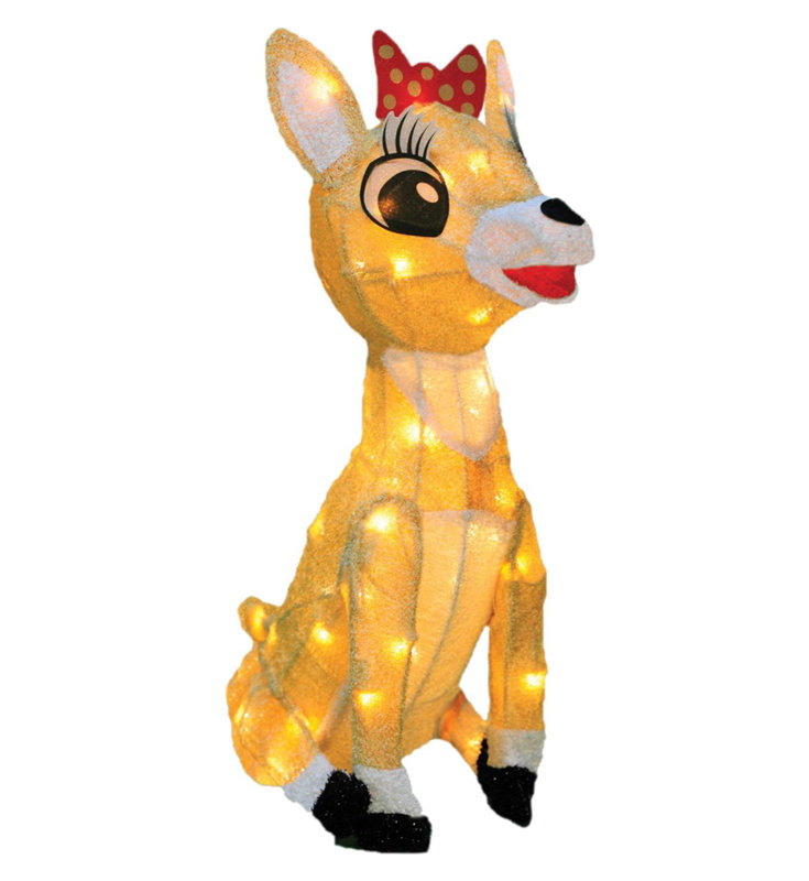 Rudolph The Red Nosed Reindeer Clarice Christmas Lighted Display