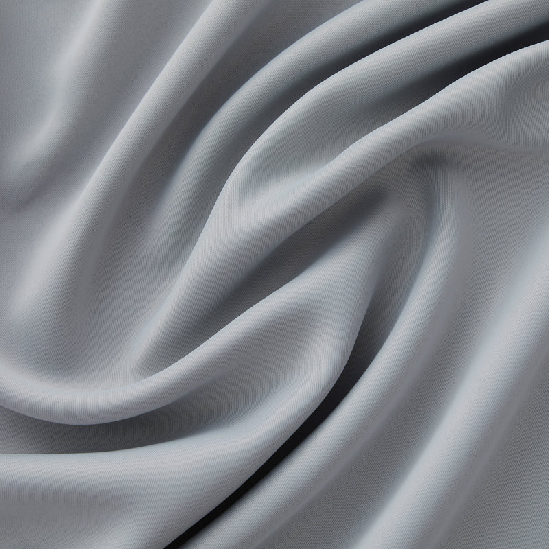Gerlach Polyester Blackout Thermal Grommet Curtain Pair, 52" W x 63" L, Light Gray