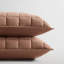 Ensemble de literie 3 pièces respirant / grand, 100% lin, rouge brique, confort moderne