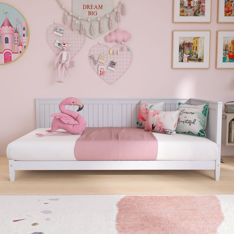 Lit de jour à plateforme Floyed par Red Barrel Studio®, Simple, Blanc