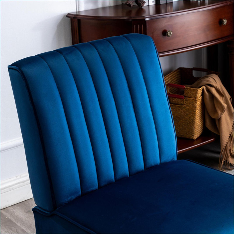 Ensemble de 2 chaises d'appoint Mid Century, Marine