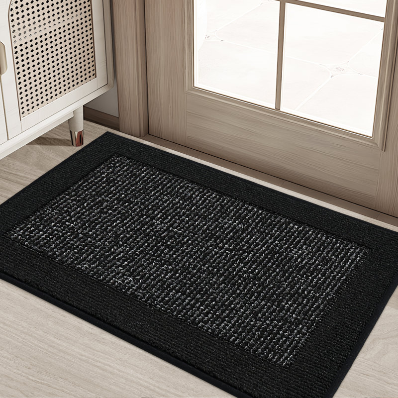 Non-Slip Indoor Doormat, Black, 50.8cm W x 81.3cm L