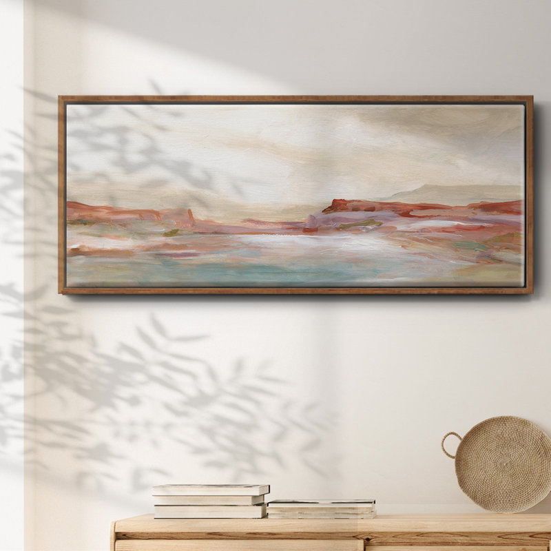Twilight Desert Mirage- Framed Canvas