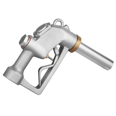 1.5 Inch Barb Automatic Fuel Nozzle with Swivel, Max Flow Rate 37 GPM, Auto Shut Off Diesel Gas Pump Nozzle with 3-Speed Trigger Lock & 1.5 Inch (OD=40 mm) Spout for Gasoline, Diesel, Kerosene
