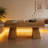 Wooden Dining Table,Rectangular Center Table,Spacious Coffee Table