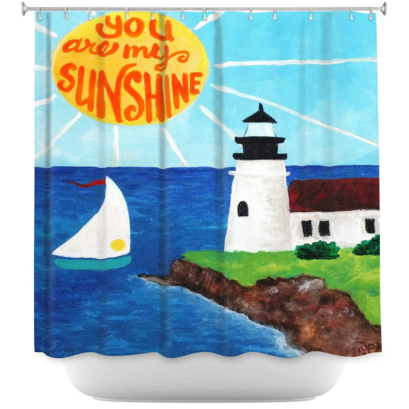 Rideau de douche à rideau simple soleil