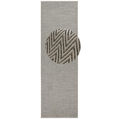 Flatweave Ivory/Grey Rug