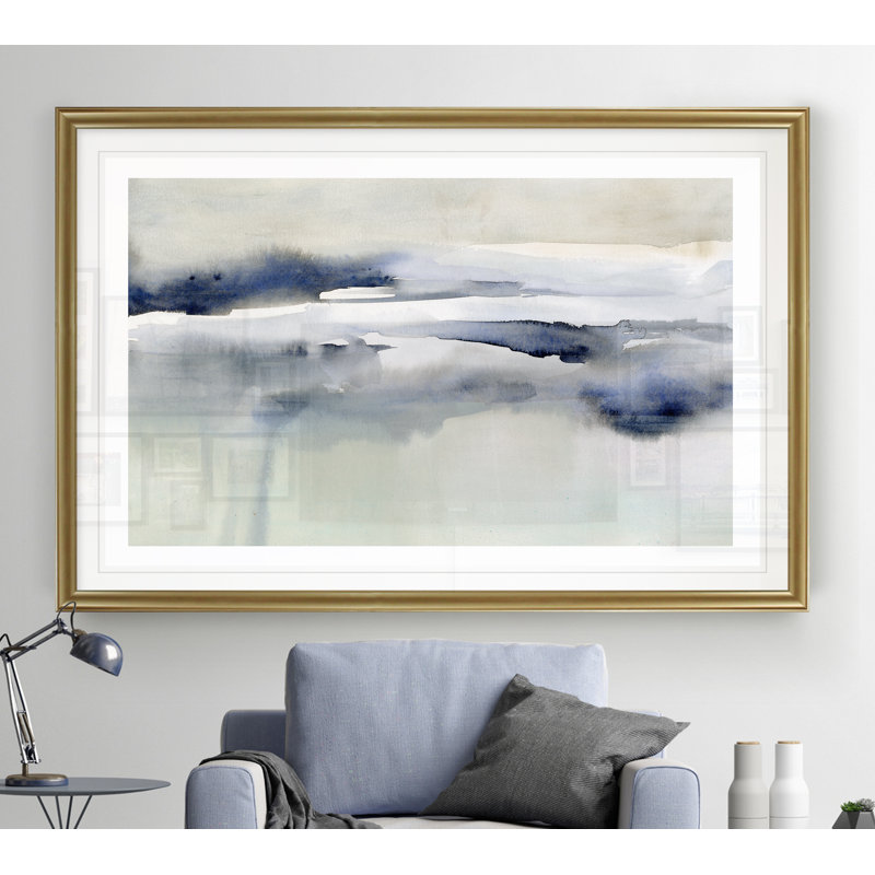 Passing Through I - Peinture, H 30,5 po x l 42,5 po x P 1,5 po, Encadrement doré