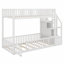 Modern Bunk Bed With Staircase Storage Solutions-229482322