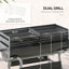 Outsunny 130cm W Portable Charcoal Grill
