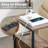 Floor Lamp With Side Table, Rustic End Table With USB & Type-C Ports, 2 Outlets And Storage Drawers, Adjustable Lampshade For Living Room Bedroom