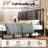 Mid-century Modern King Size Solid Wood Bed Frame With Headboard-1844767751-1827925392