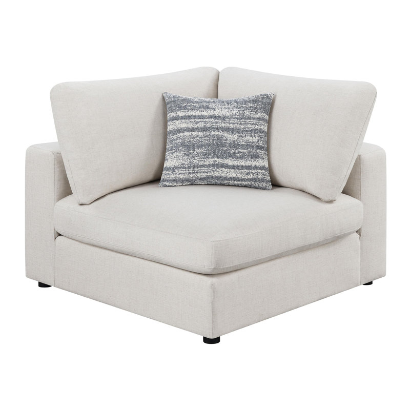 Upholstered Corner, Beige Linen Blend
