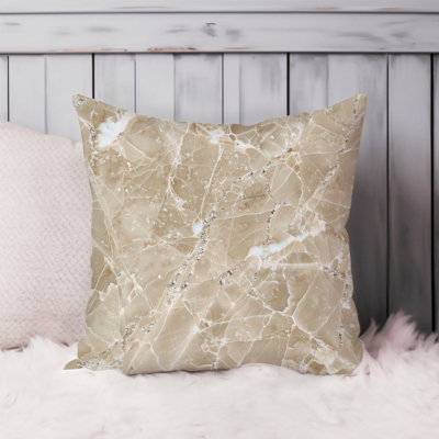 Abstract Marble Geode Symphony III Modern Throw Pillow Cover