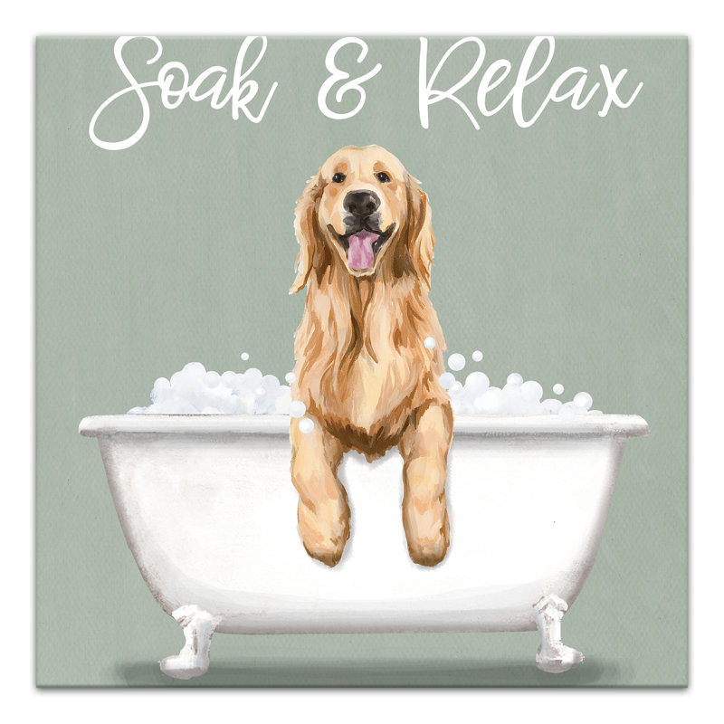 «Soak And Relax», reproduction sur toile, H 12 po x l 12 po x P 1,25 po