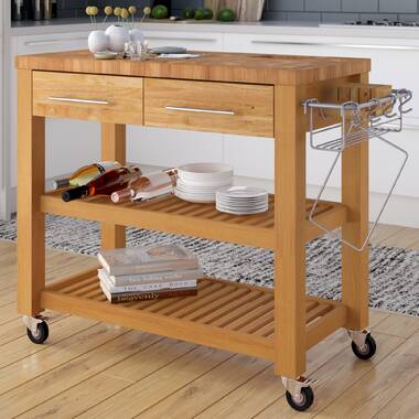 John Boos Cucina D'Amico Kitchen Cart with Butcher Block Top & Reviews