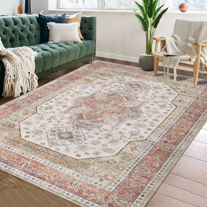 Tapis antidérapants Boho, Rectangle 9 pi x 12 pi