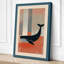 Whale in Geometry Mid-Century - Wrapped Canvas-1301123151-1301123156