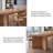 94.49"Simple solid wood rectangular natural-color conference table