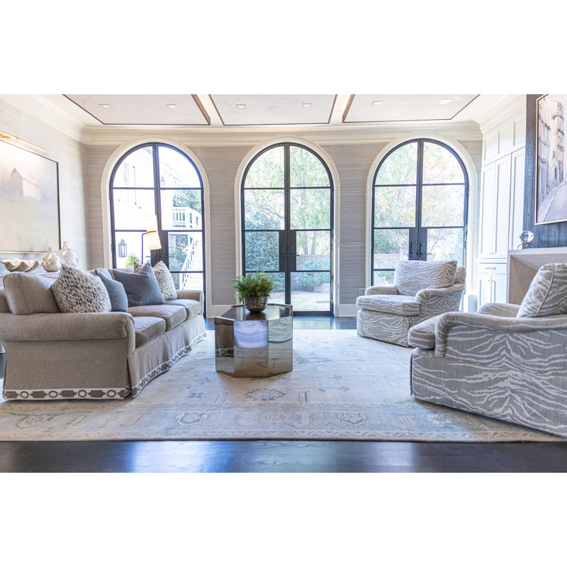 Fiona Hand Knotted Wool Oriental Area Rug, Runner 3' x 8'