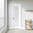Glass Frosted Pocket Door with Hardware Kit and Door Frame-93177952