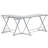 L-Shaped Tempered Glass Top Computer Desk with Pull Out Keyboard Panel