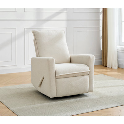 Boucle  Glider Swivel Recliner