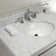 Edwardian Ceramic Rectangular Console Bathroom Sink with Overflow