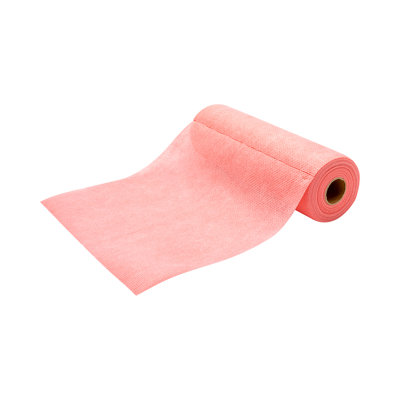 Rouleaux de chiffon de nettoyage réutilisables 11 x 11 pouces, 10 rouleaux de chiffon jetables en viscose rouge lavable à la machine, 50 feuilles par rouleau, absorbant