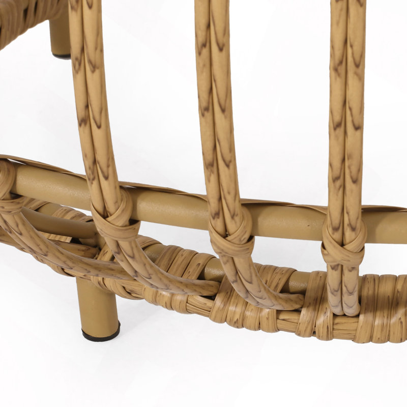 Table d'appoint carrée en bois d'acacia de 50 cm, table de chevet extérieure à lattes pour patio, balcon, jardin et salon