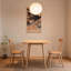 Table de salle à manger classique avec pieds évasés effilés-504170463