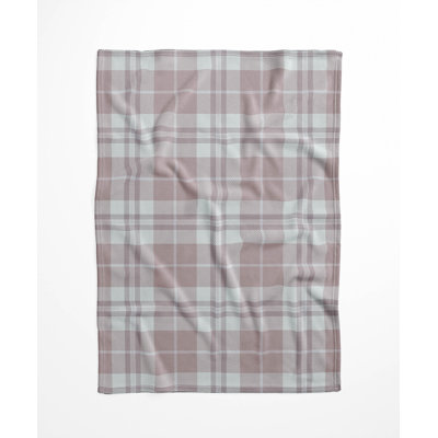 Tartan Block Velveteen Fleece Blanket