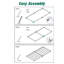 Bercht 2" Low Profile Metal Box Spring Bunkie Board, Thin Bed Slat Replacement(No legs)-1159083833