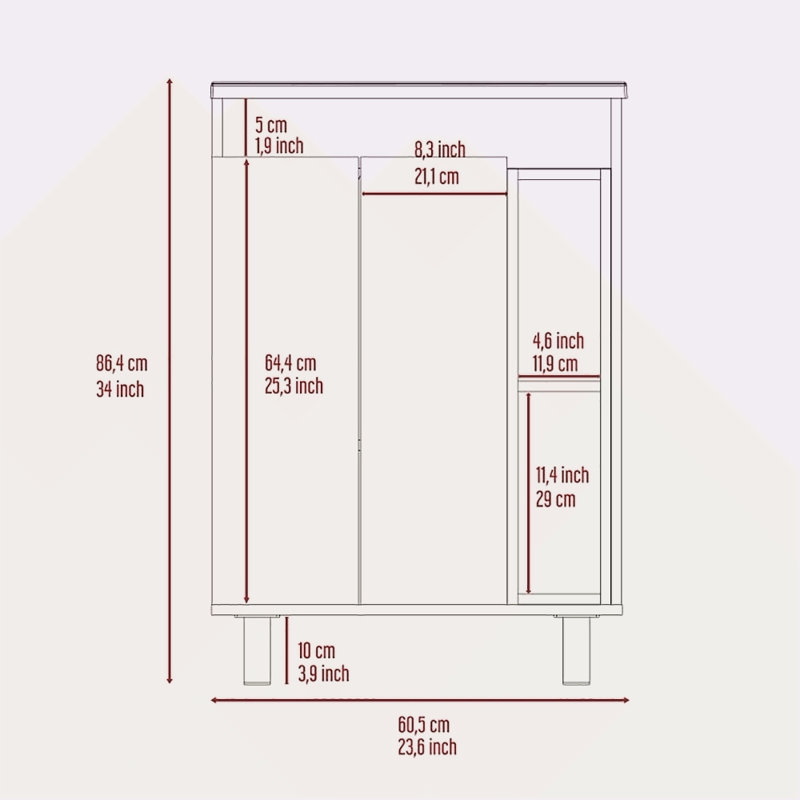 2 Piece Bathroom Set