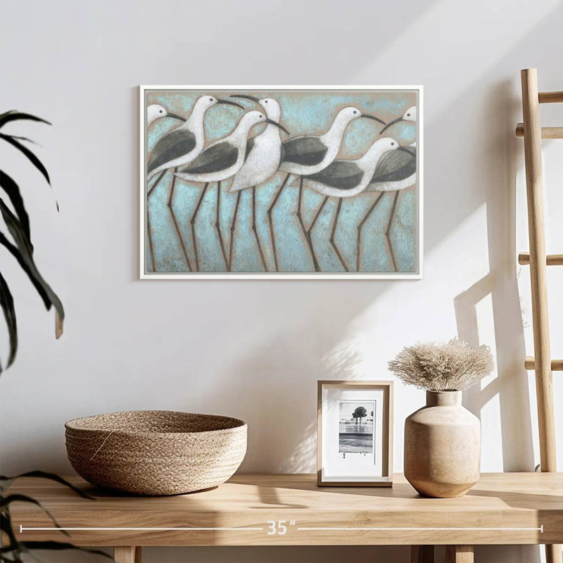 Défilé côtier, Cadre flottant blanc, 19 po x 13 po