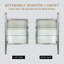 Armoire à pharmacie avec miroir à fixation en surface ou grand espace de rangement encastré en aluminium