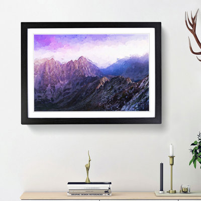 Mountains in Slovakia in Abstract - Framed Print