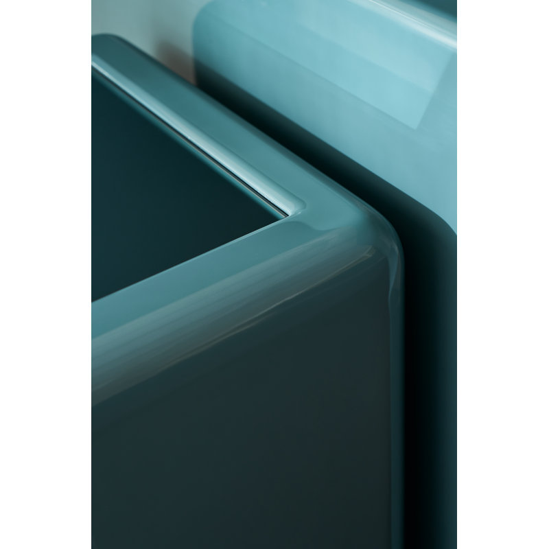 Gelee Square Accent Table - Caramello, Green Top/Gold Base