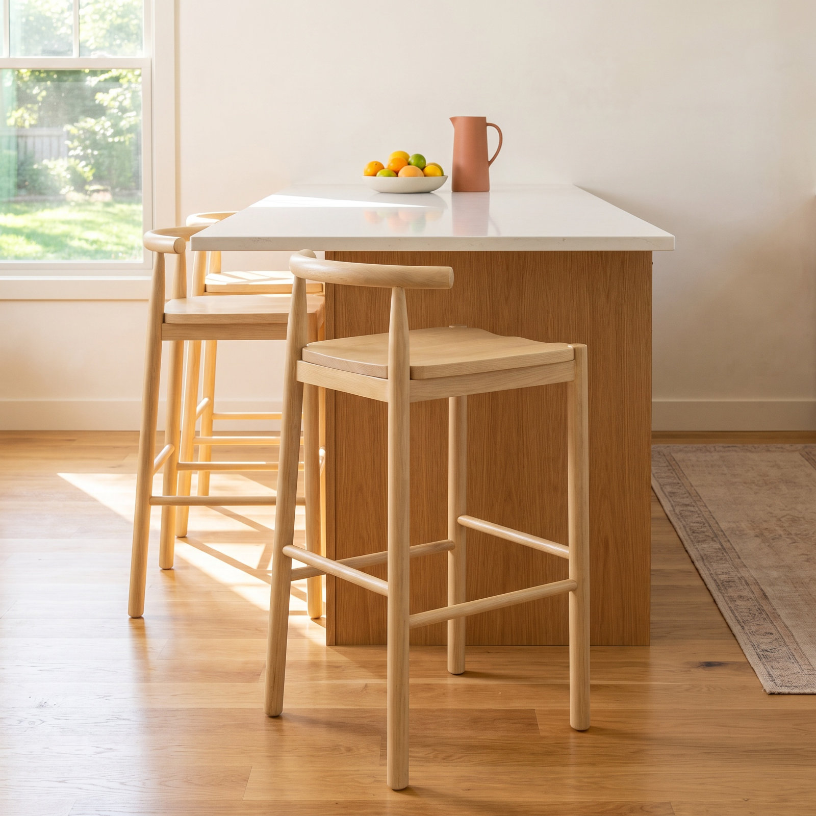 Davion 30" Bar Stool, Tan