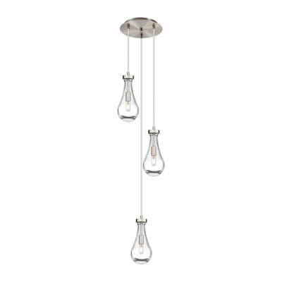 Luminaire suspendu grappe à 3 lumières Baysinger