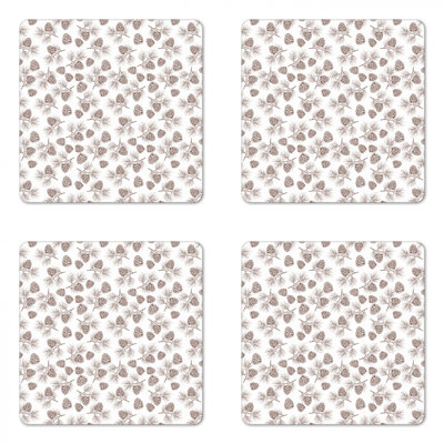 Sous-verre à cônes de pin