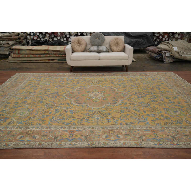 Tapis traditionnel fait à la main 10 x 13