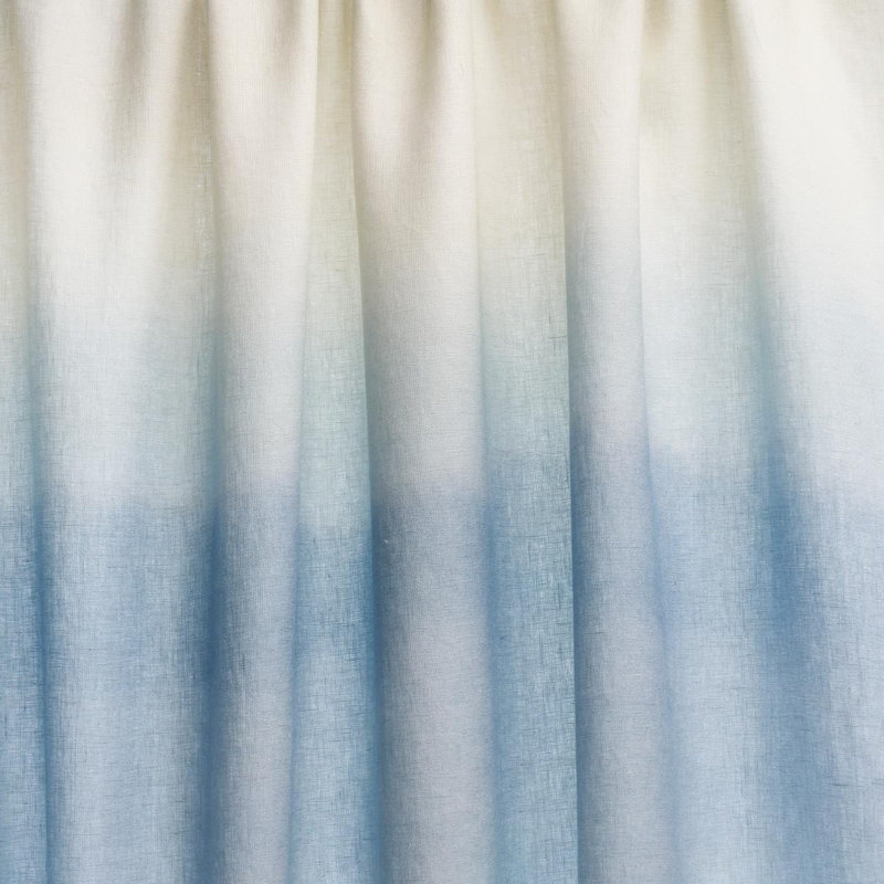 Orissa Panel Fabric, Blue/Natural