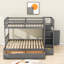 Lit superposé simple sur 3 tiroirs avec tablettes Blassingame Kanode par Viv + Rae ™-1819867727