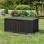 150 Gallon Large Outdoor Resin Deck Box, Storage Waterproof Boxes Lockable Lid-123063477-133397957