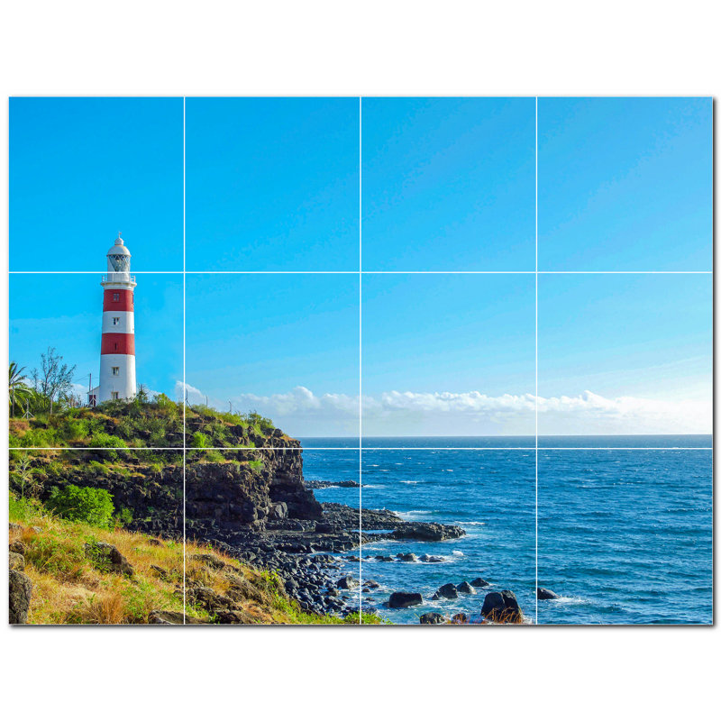 Murale décorative en céramique satinée 8 po x 8 po Langle