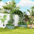 Galvanized Raised Garden Beds with Arch Trellis