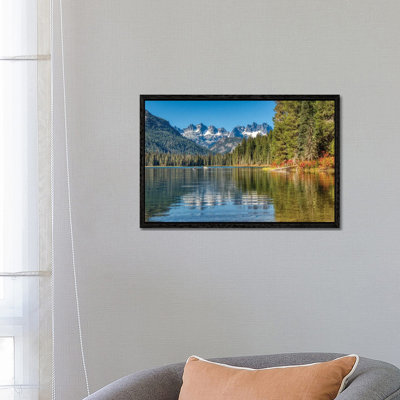 USA, Washington State Cooper Lake In Central Washington, Cascade Mountains Reflecting In Calm Waters by Terry Eggers - Gallery-Wrapped Canvas Giclée on Canvas