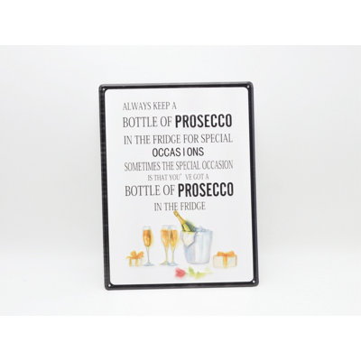 Décoration murale réfrigérateur prosecco
